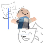 Pacynki palczatki pluszowe kukiełki na palce rodzinka teatrzyk zestaw 6 sztuk