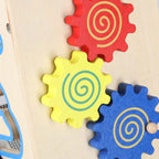 Pchacz dla dziecka chodzik drewniany kostka edukacyjna 6w1