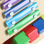 Pchacz dla dziecka chodzik drewniany kostka edukacyjna 6w1