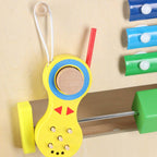 Pchacz dla dziecka chodzik drewniany kostka edukacyjna 6w1