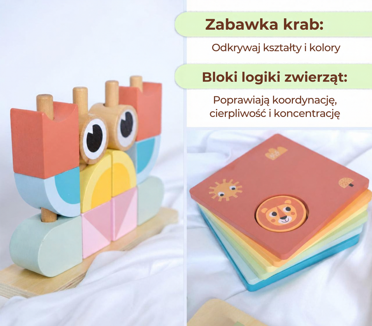 Zestaw Montessori BusyKids dla dzieci w wieku od 24 do 36 miesięcy