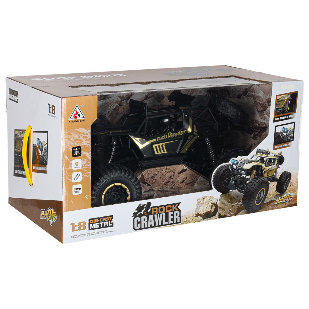 Samochód zdalnie sterowany 2,4GHz 1:8 51cm metal czarny