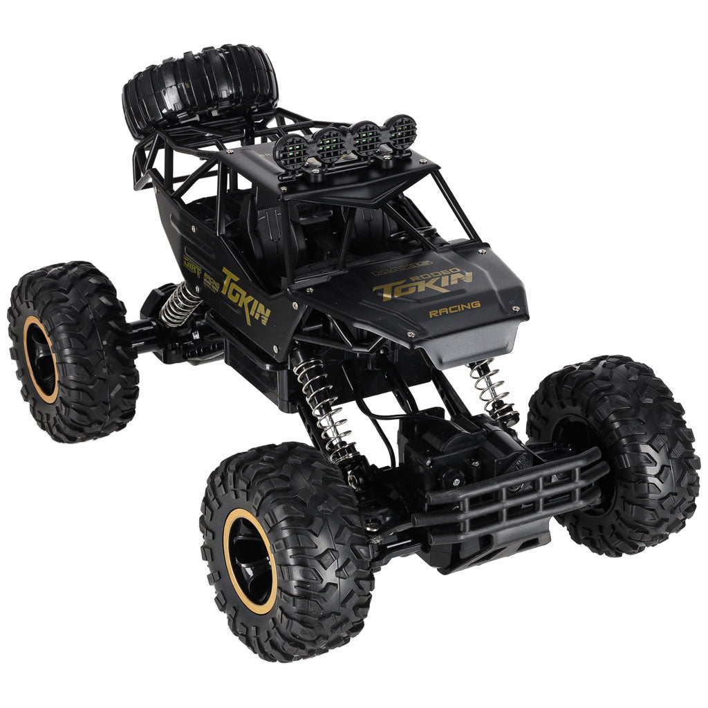 Samochód zdalnie sterowany na pilota RC Rock Crawler 1:12 4WD METAL czarny