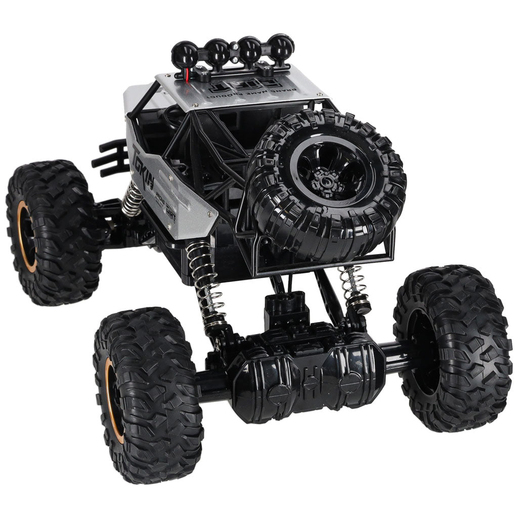 Samochód zdalnie sterowany na pilota RC Rock Crawler 1:12 4WD METAL srebrny