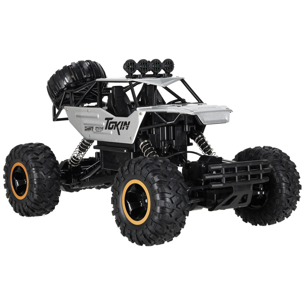 Samochód zdalnie sterowany na pilota RC Rock Crawler 1:12 4WD METAL srebrny