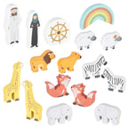 Sorter drewniany Lulilo Arka Noego statek zwierzątka 9 elementów