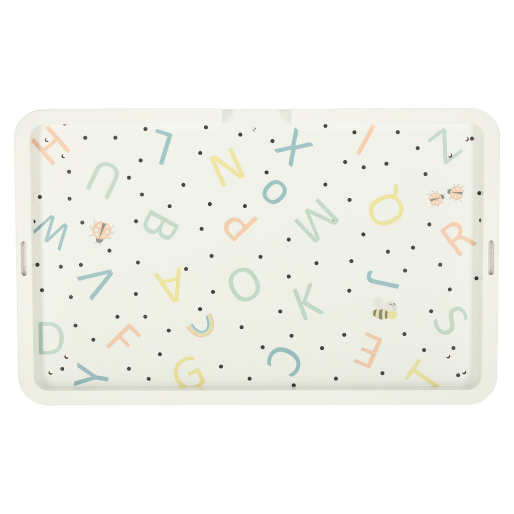 Tablica manipulacyjna LULILO LUDO stolik drewniany sensoryczny 2w1 miętowy