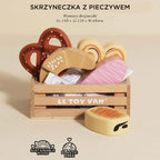 Drewniane pieczywo Le Toy Van w skrzynce – realistyczna zabawka do zabawy w sklep i gotowanie.