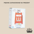 Eleganckie, ekologiczne opakowanie prezentowe drewnianego terminala płatniczego Le Toy Van Honeybake, idealne do zabawy w sklep.