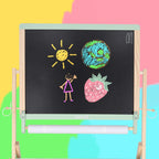 Tablica magnetyczna kredowa dwustronna LULILO Kredo kredy markery magnesy kosze