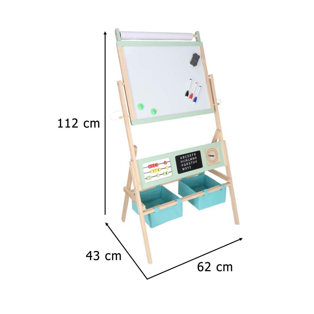 Tablica magnetyczna kredowa dwustronna LULILO Kredo kredy markery magnesy kosze