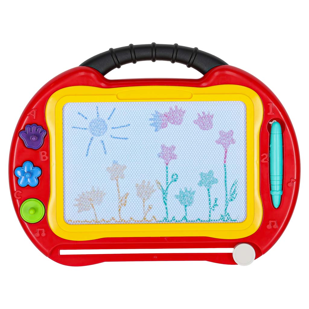 Tablica magnetyczna edukacyjna znikopis stolik do rysowania stempelki