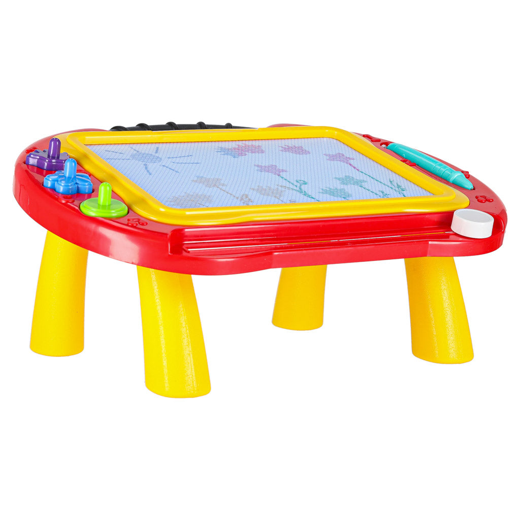 Tablica magnetyczna edukacyjna znikopis stolik do rysowania stempelki