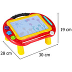 Tablica magnetyczna edukacyjna znikopis stolik do rysowania stempelki