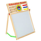 Tablica magnetyczna kredowa dwustronna drewniana zegar 42x32,5cm