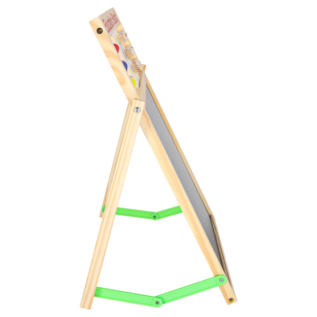 Tablica magnetyczna kredowa dwustronna drewniana zegar 42x32,5cm