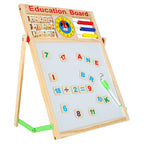 Tablica magnetyczna kredowa dwustronna drewniana zegar 42x32,5cm