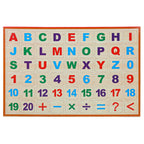 Tablica magnetyczna kredowa dwustronna drewniana zegar 42x32,5cm