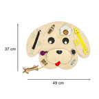 Tablica manipulacyjna drewniana pies 49 x 37 cm