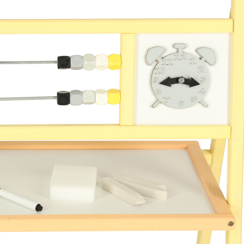 Tablica magnetyczna kredowa drewniana liczydło literki 30x56x90cm