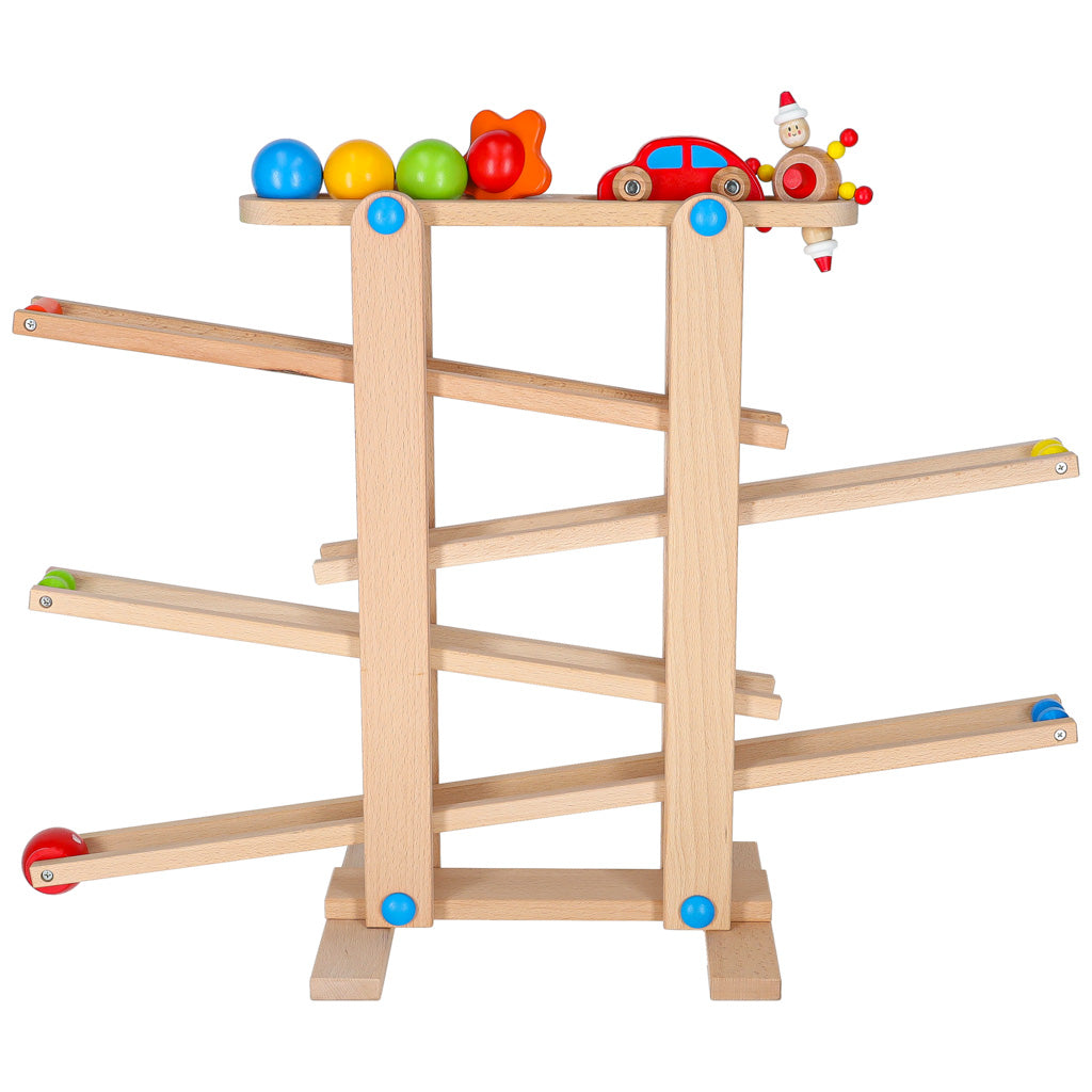 Tor kulkowy drewniany kulodrom montessori XXL