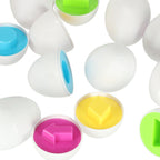 Układanka edukacyjna sorter dopasuj kształty jajka 12 szt. kura