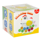 Układanka edukacyjna sorter dopasuj kształty jajka 12 szt. kura