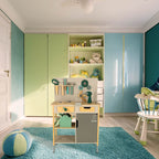 Warsztat drewniany LULILO Fikso zestaw małego majsterkowicza z narzędziami piła wkrętarka dźwięki 86cm