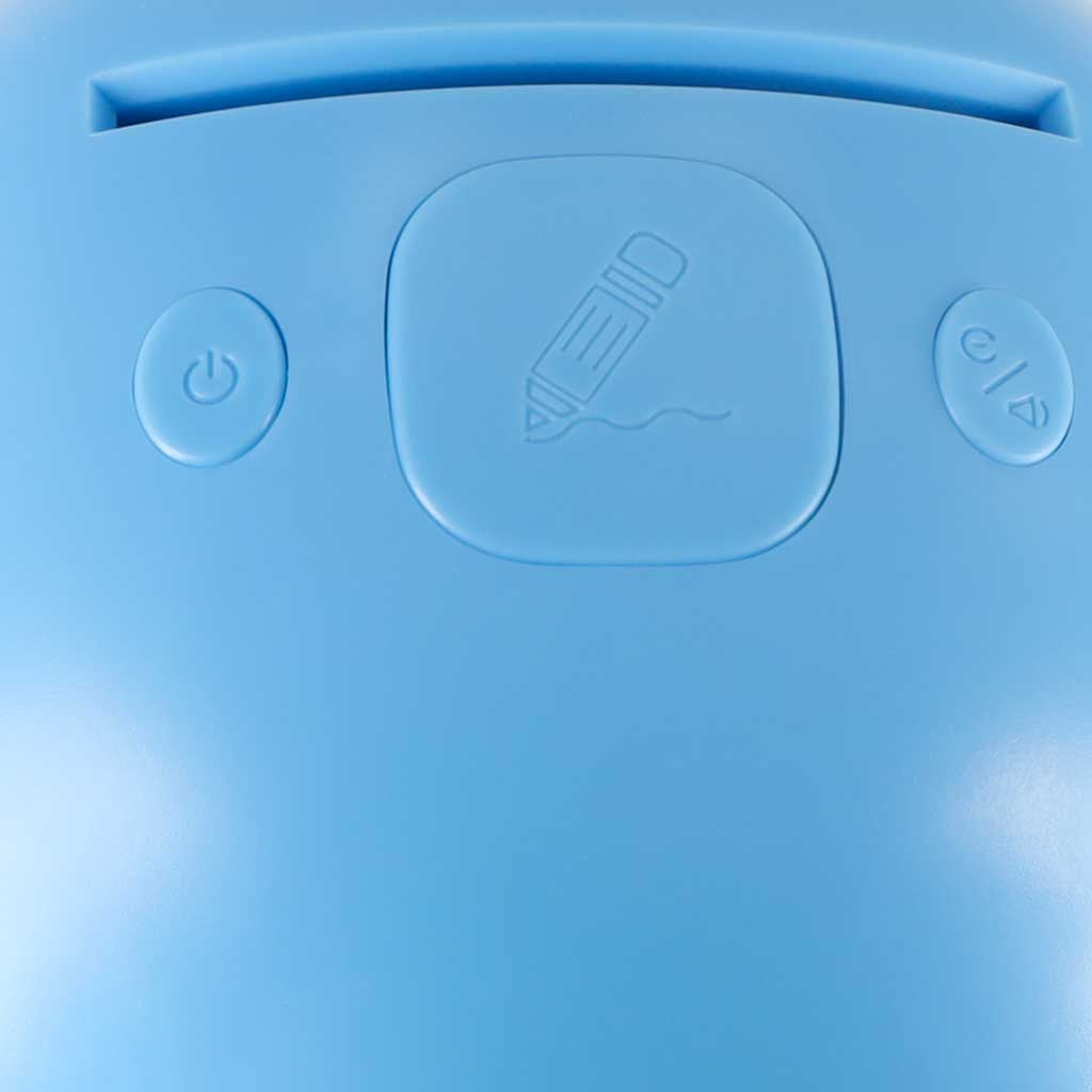 Interactive Educational Drawing Robot with Flashcards and Markers – Blue