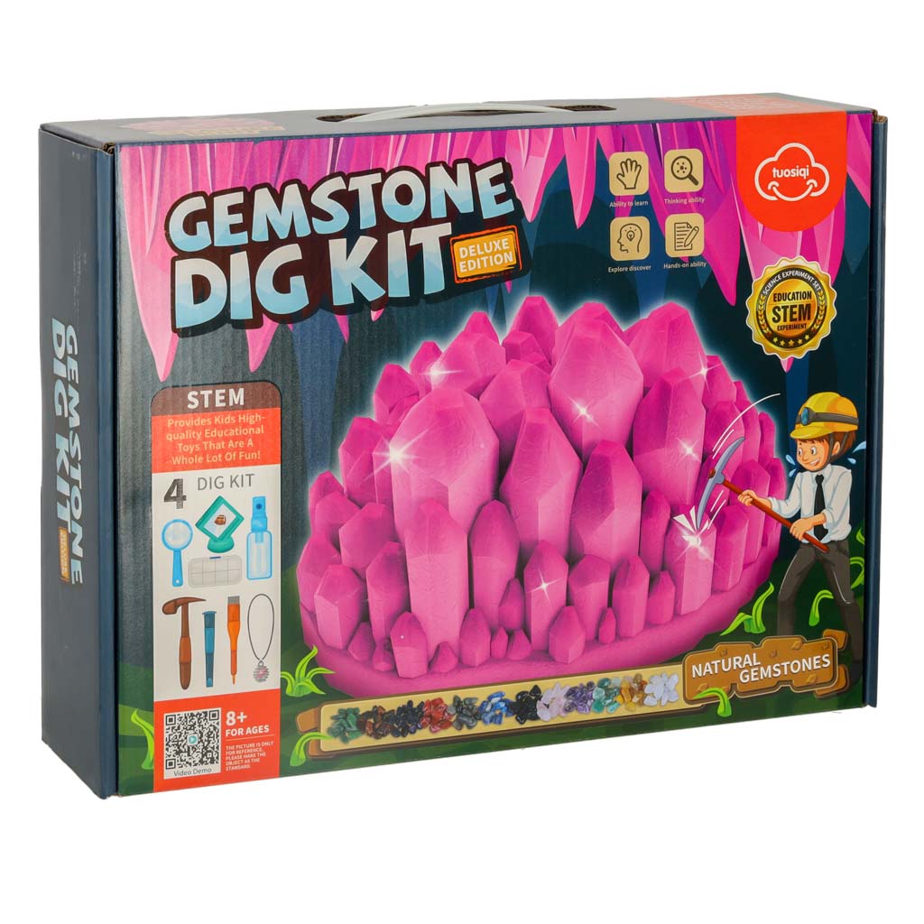 Mały archeolog zestaw naukowy kopalnia kryształów brylantów wykopaliska kryształy 9el.
