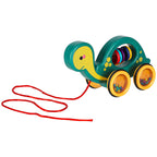 Żółwik do ciągania na sznurku zabawka sensoryczna mobilna grzechotka