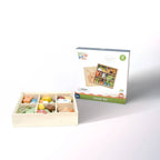 Montessori zestaw drewnianych figurek „Zestaw leśny”