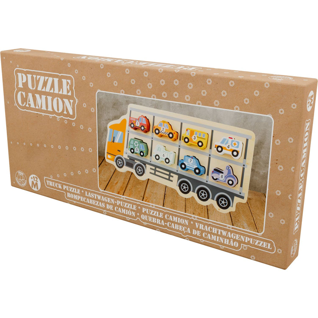 Puzzle laweta w kartonowym pudełku Puzzle Camion z okienkiem