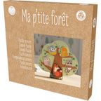 Puzzle dźwiękowe Ma p'tite forêt w kartonowym pudełku z okienkiem