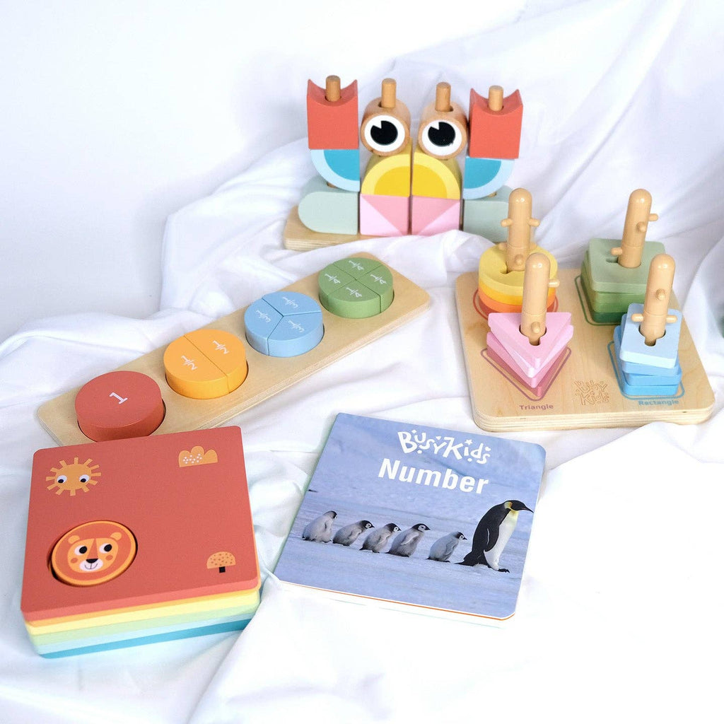 Zestaw Montessori BusyKids dla dzieci w wieku od 24 do 36 miesięcy