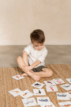 Karty pracy ZWIERZĘTA po angielsku 10 x 10 cm 78 sztuk