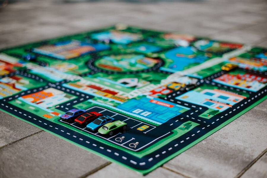 Mata Animacyjna MIASTO 100 cm