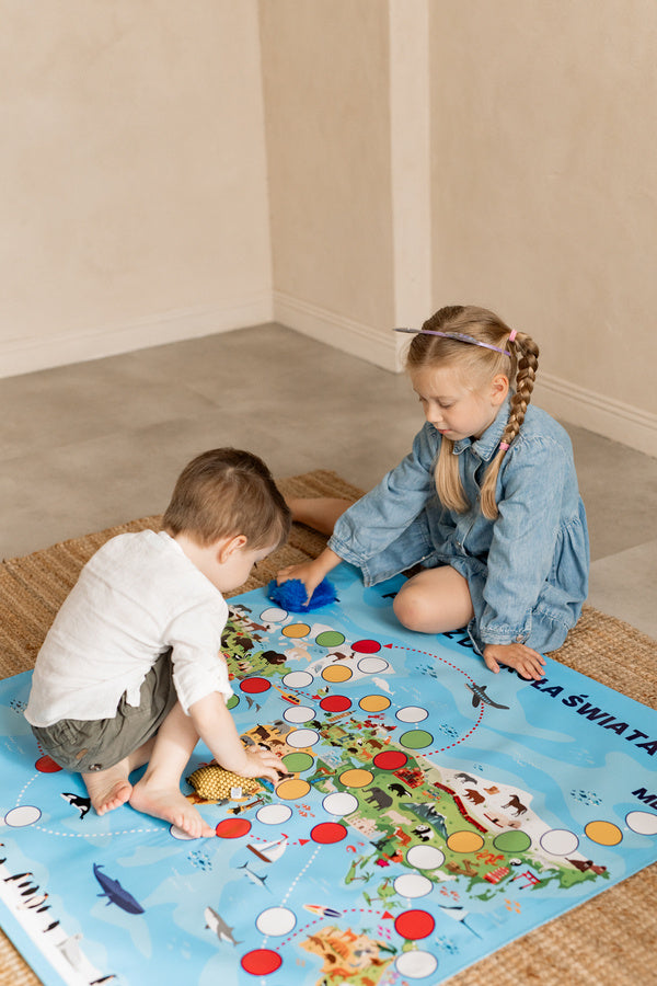 Mata Gra planszowa PODRÓŻ DOOKOŁA ŚWIATA XXL