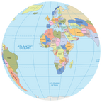 Piłka Balonowa Globus Państwa Świata ENG