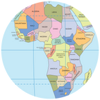 Piłka Balonowa Globus Państwa Świata ENG