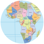 Piłka Balonowa Globus Państwa Świata PL