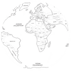 Piłka Balonowa Globus Państwa Świata do kolorowania PL