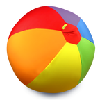 Piłka Balonowa XXL Tęczowa