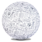 Piłka Balonowa do kolorowania XXL Akson seria miasta: KATOWICE