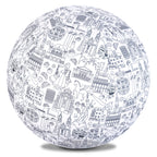 Piłka Balonowa do kolorowania XXL Akson seria miasta: POZNAŃ