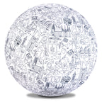 Piłka Balonowa do kolorowania XXL Akson seria miasta: TRÓJMIASTO