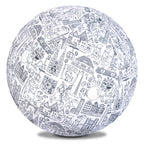 Piłka Balonowa do kolorowania XXL Akson seria miasta: WROCŁAW