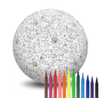 Piłka Balonowa do kolorowania XXL Akson wersja świąteczna MIKOŁAJ