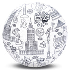Piłka Balonowa do kolorowania seria miasta WARSZAWA 30 cm