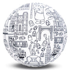 Piłka Balonowa do kolorowania seria miasta WROCŁAW 30 cm